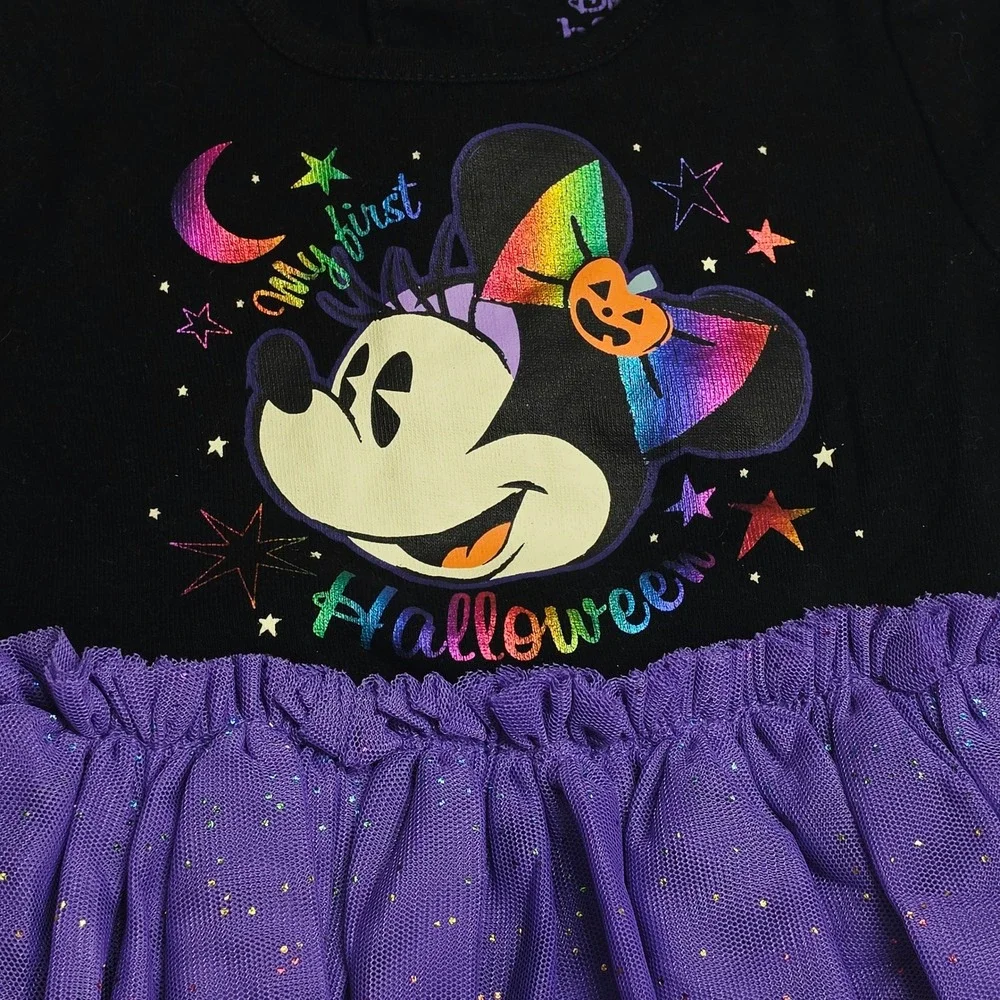 Disney Baby Tutu Bodysuit Baby Girl 6-9M Black My First Halloween